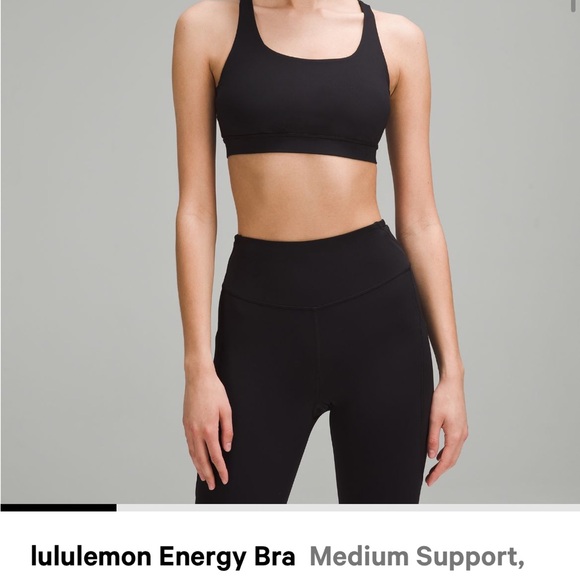 Lululemon energy bra in black camo, size 4 - Picture 3 of 3